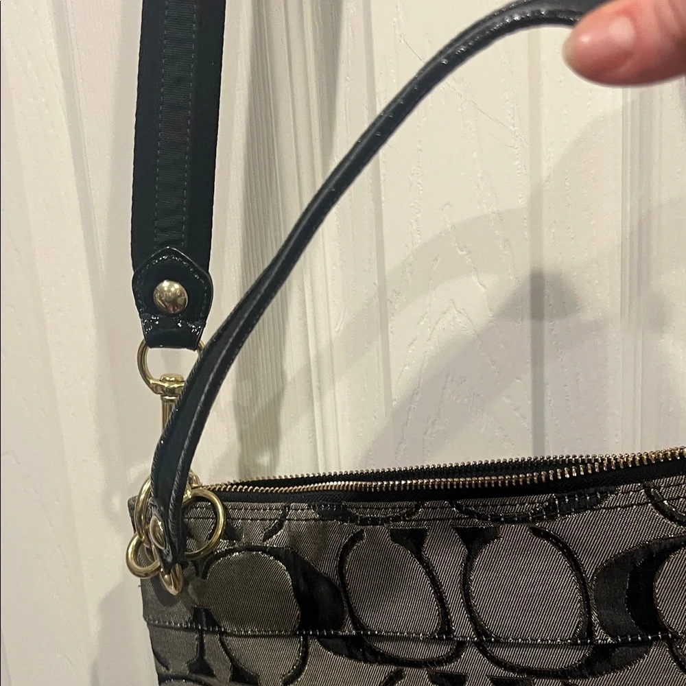 Coach Brown Signature Shoulder Bag - Picture 8 of 13